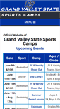 Mobile Screenshot of grandvalleystatesportscamps.com