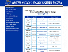 Tablet Screenshot of grandvalleystatesportscamps.com